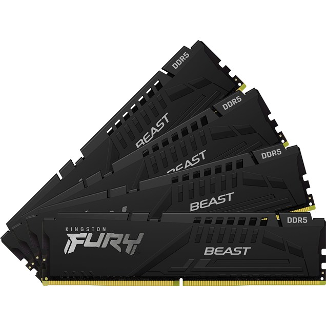 Kingston FURY Beast 128GB (4x32GB) 5200MT/s DDR5 Memory Kit