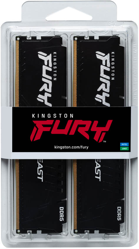 Kingston FURY Beast 32GB DDR5 Dual Channel Desktop Memory Kit, 2 x