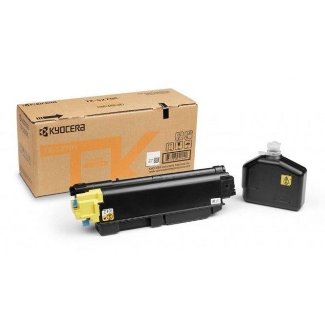 Kyocera TK-5270Y (Yield 6,000 Pages) Yellow Toner Cartridge