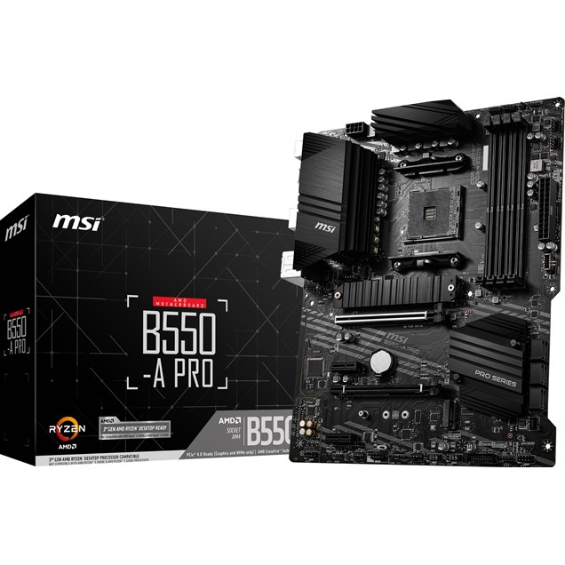 MSI B550-A PRO ATX Motherboard for AMD AM4 CPUs