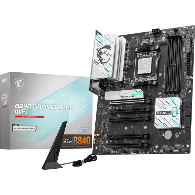 MSI B840 GAMING PLUS WIFI ATX Motherboard for AMD AM5 CPUs