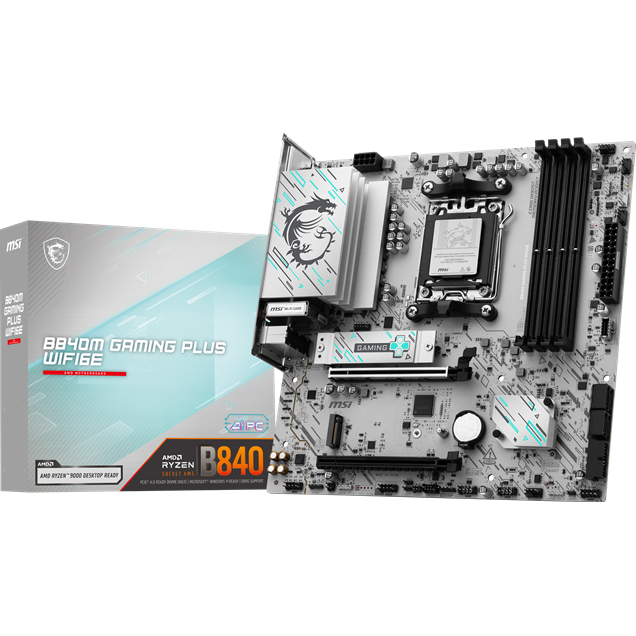 MSI B840M GAMING PLUS WIFI6E mATX Motherboard for AMD AM5 CPUs