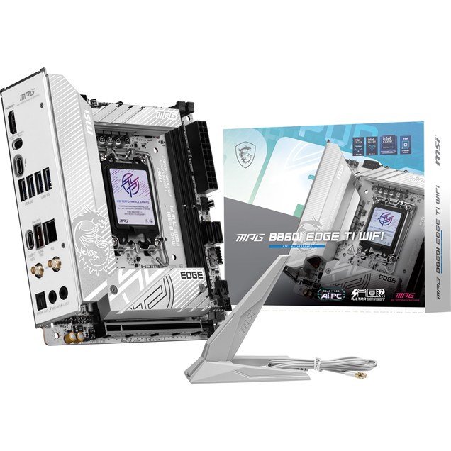 MSI MPG B860I EDGE TI WIFI ITX Motherboard for Intel LGA1851 CPUs
