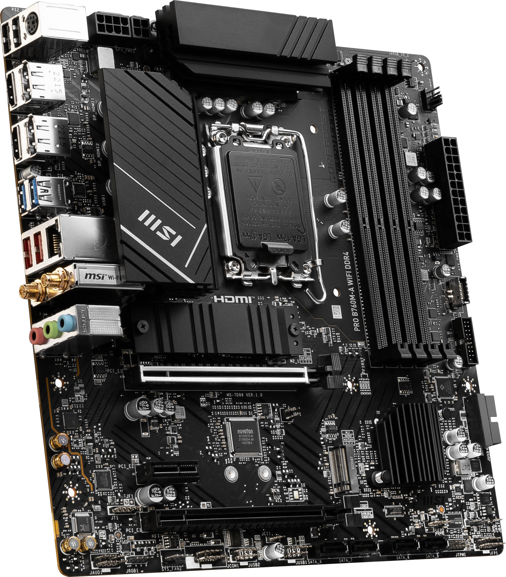 MSI PRO B760M-A WIFI DDR4 mATX Motherboard - CCL Computers