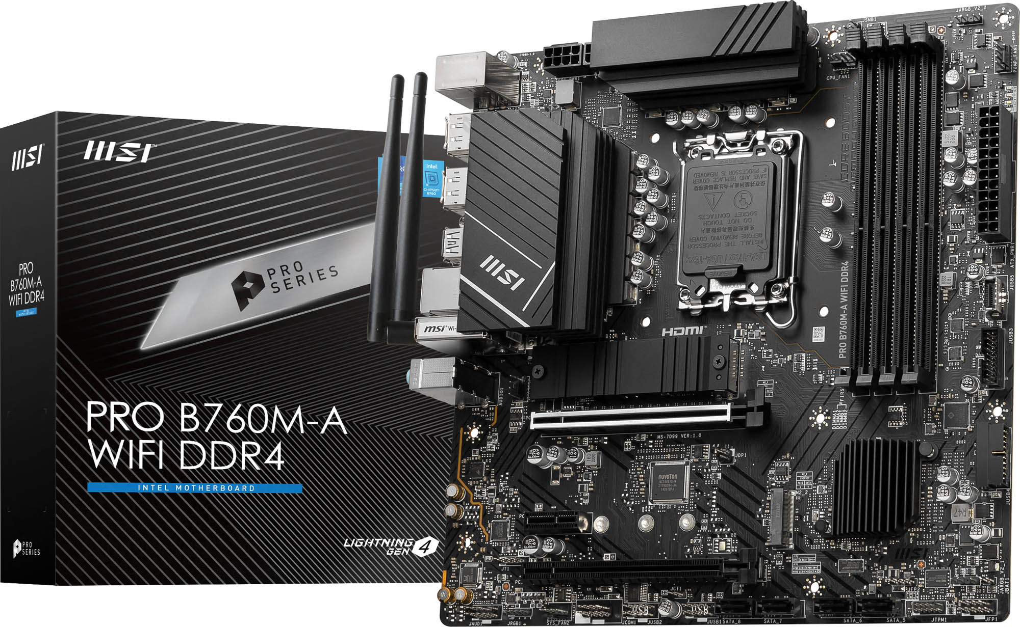 MSI PRO B760M-A WIFI DDR4 mATX Motherboard - CCL Computers
