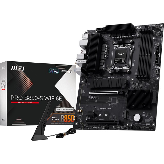 MSI PRO B850-S WIFI6E ATX Motherboard for AMD Socket AM5 CPUs
