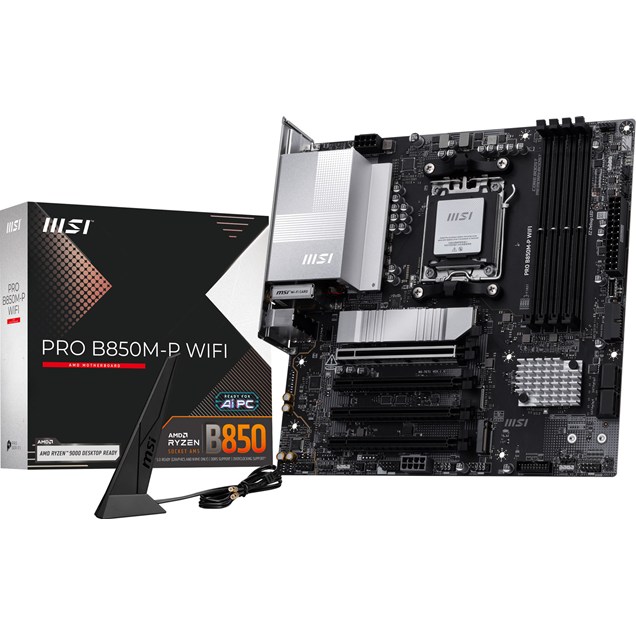 MSI PRO B850M-P WIFI mATX Motherboard for AMD AM5 CPUs