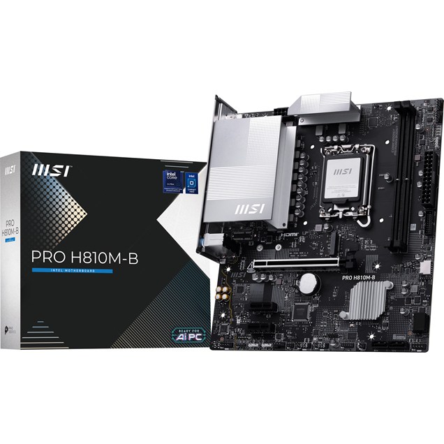 MSI PRO H810M-B mATX Motherboard for Intel LGA1851 CPUs