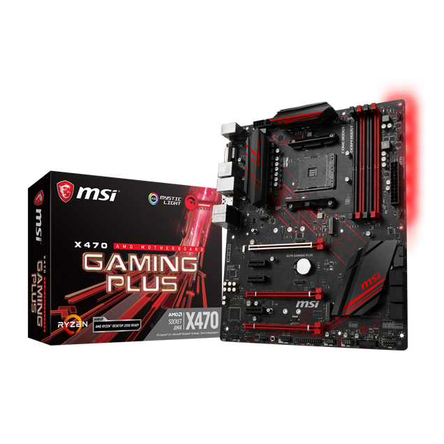 MSI X470 GAMING PLUS ATX Motherboard for AMD AM4 CPUs