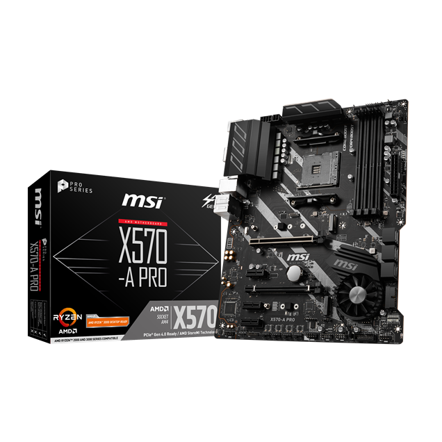 MSI X570-A PRO ATX Motherboard for AMD AM4 CPUs
