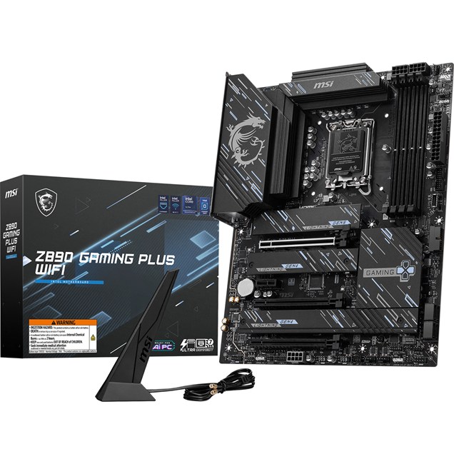 MSI Z890 GAMING PLUS WIFI ATX Motherboard for Intel LGA1851 CPUs
