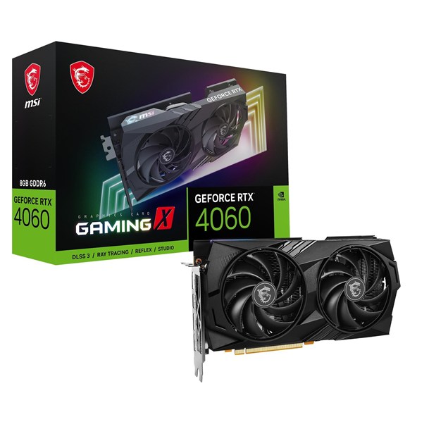 MSI GeForce RTX 4060 GAMING X OC 8GB GDDR6 Graphics Card
