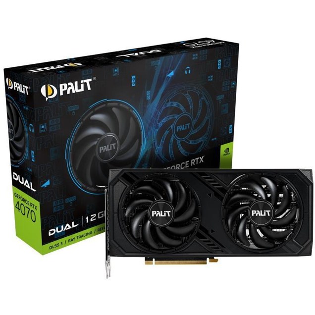 Palit GeForce RTX 4070 Dual 12GB GDDR6X Graphics Card