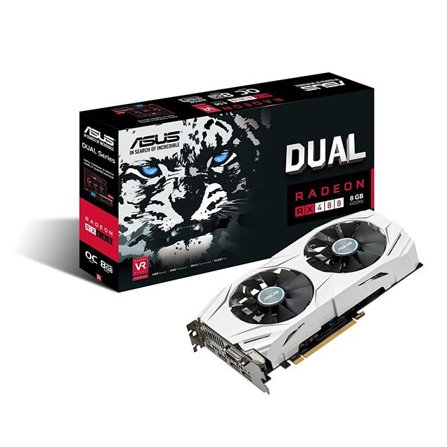 ASUS Radeon RX 480 Dual OC 8GB Graphics Card
