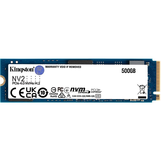 500GB Kingston NV2 M.2 2280 PCI Express 4.0 x4 NVMe Solid State Drive