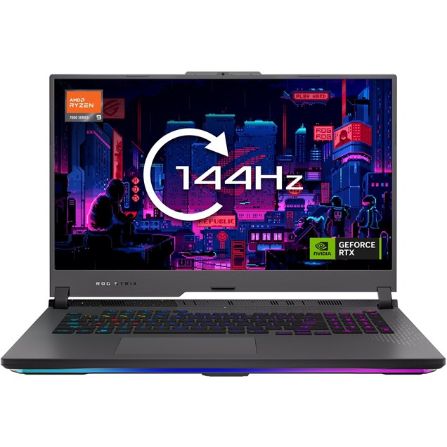 ASUS ROG Strix G17 17.3" Gaming Laptop, Ryzen 9 RTX 4070 16GB, Black