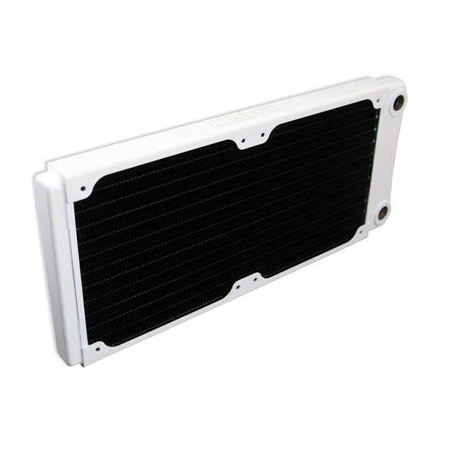 XSPC TX240 Ultra Thin Copper Dual Fan Radiator - White