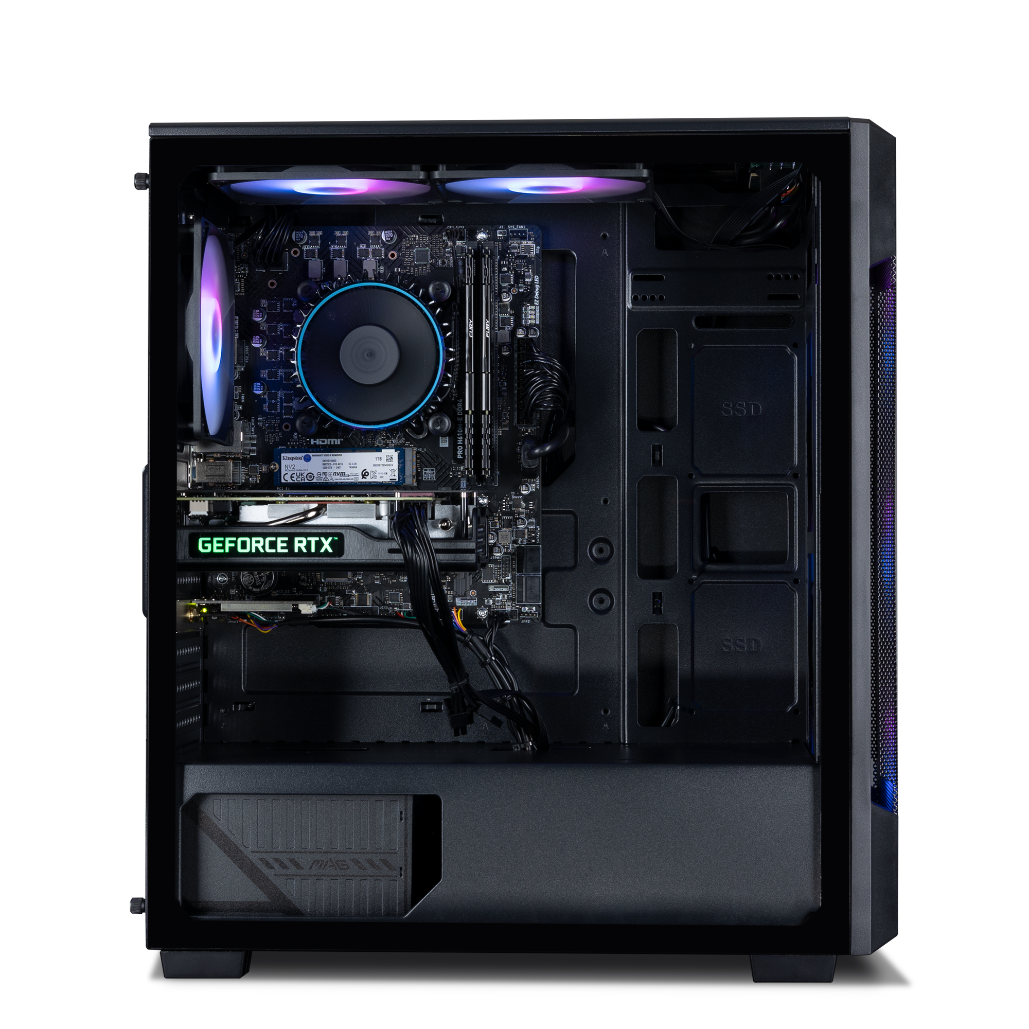 Horizon Ryzen 5 RTX 5060 Pre-built Gaming PC in Black with PC
