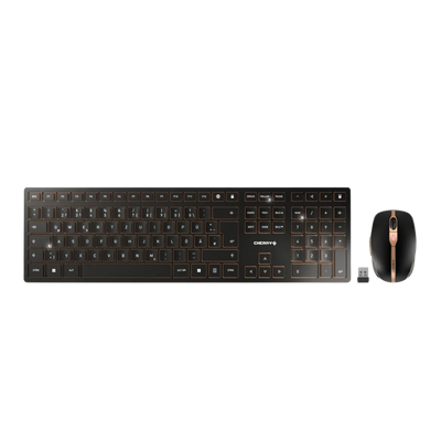 CHERRY DW 9100 SLIM Bluetooth Keyboard and Mouse in Black