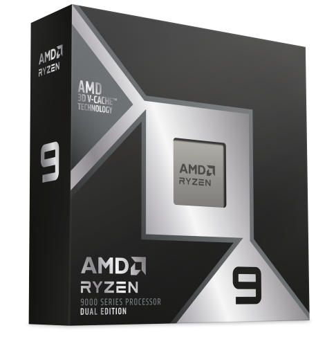 AMD Ryzen 9 9950X3D2 Dual Edition retail processor packaging