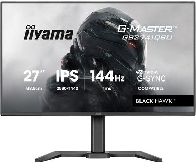 iiyama GB2741QSU-B1 27" Gaming Monitor - IPS, 144Hz, 1ms, Speakers, HDMI, DP