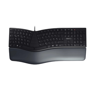 CHERRY KC 4500 ERGO Ergonomic Keyboard, Black, USB 2.0, UK Layout