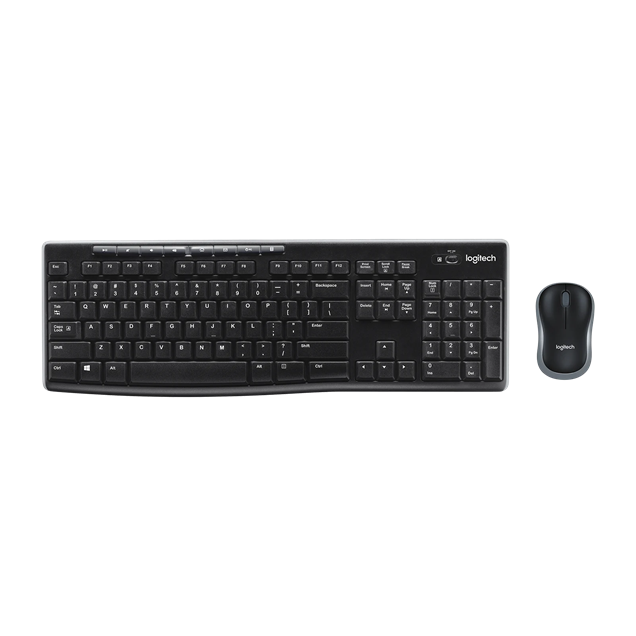 Logitech MK270 Wireless Combo Keyboard and Mouse Set (UK QWERTY)