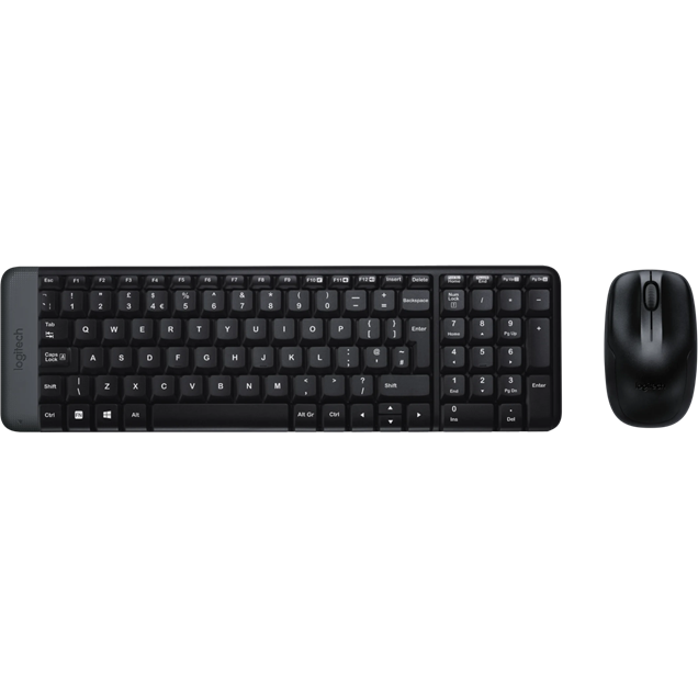 Logitech MK220 Wireless Combo Compact Keyboard and Mouse Set