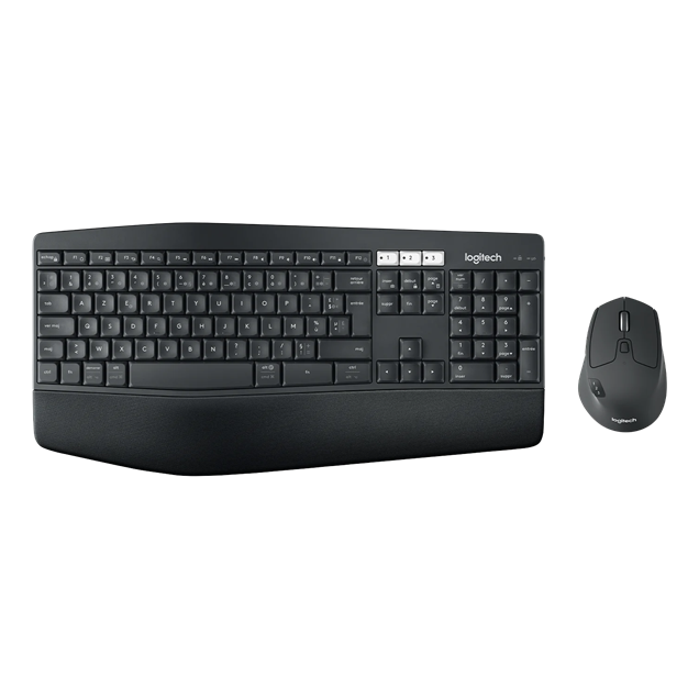 Logitech MK850 Performance Wireless Combo Keyboard and Mouse Set (Black) - UK