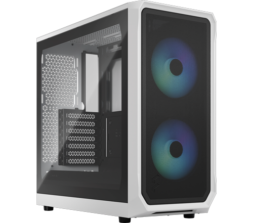 Fractal Focus 2 RGB Mid Tower Gaming Case - White 