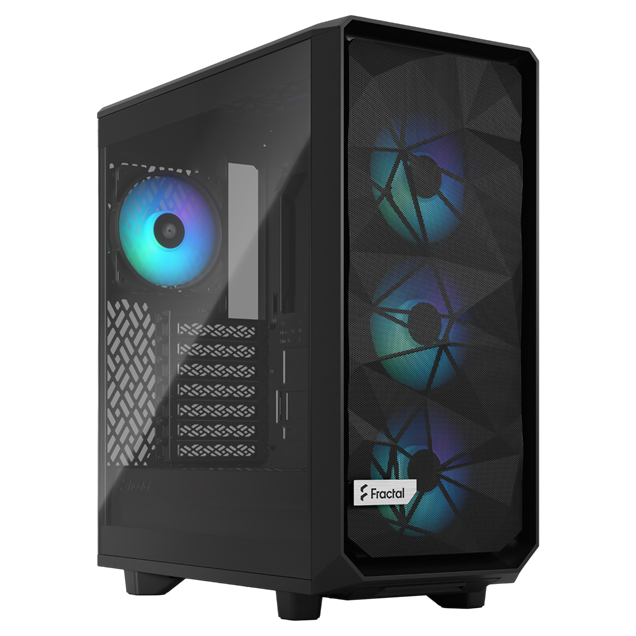 Fractal Meshify 2 Compact Lite RGB Mid Tower Gaming Case - Black 