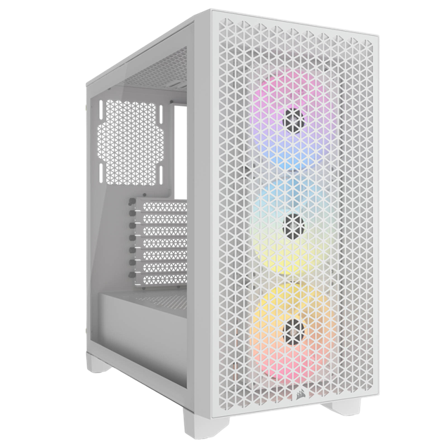 Corsair 3000D RGB AIRFLOW Mid Tower Gaming Case - White 