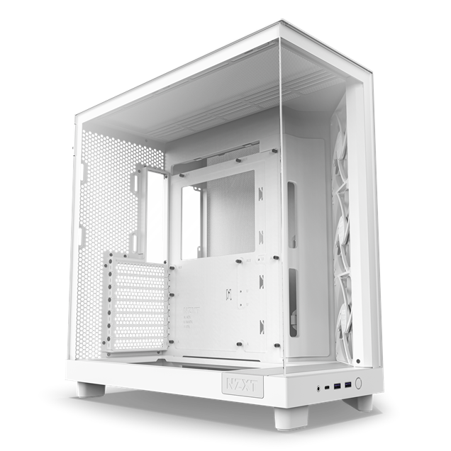 NZXT H6 Flow Mid Tower Case - White 