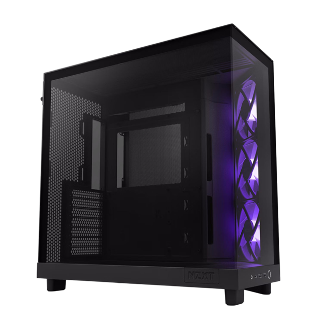 NZXT H6 Flow RGB Mid Tower Case - Black 