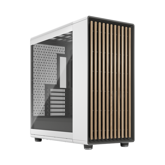 Fractal North XL Clear TG Full Tower Case - White 