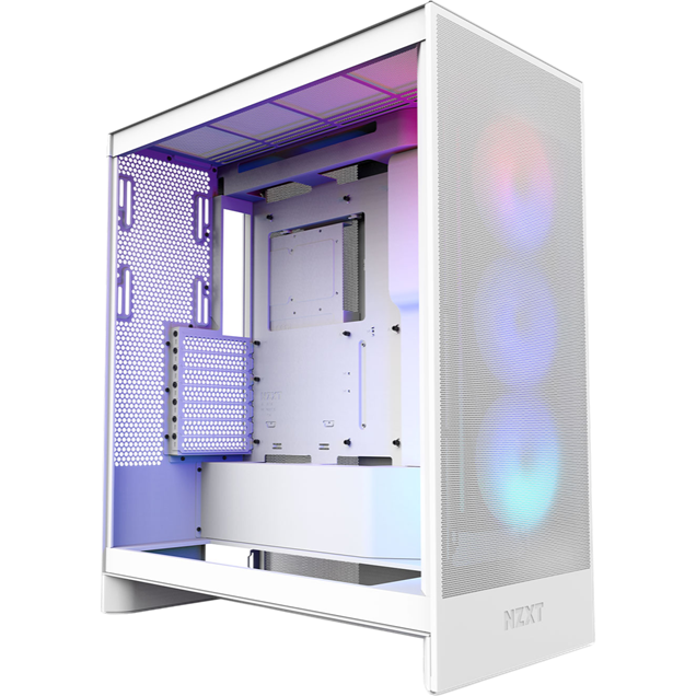 NZXT H7 Flow RGB Mid Tower Case - White 
