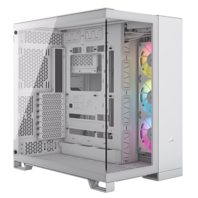 Corsair iCUE LINK 6500X RGB Mid Tower Gaming Case - White 