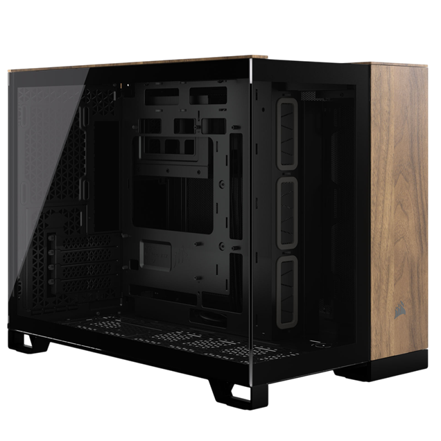 Corsair 2500X Walnut Mid Tower Case - Black 