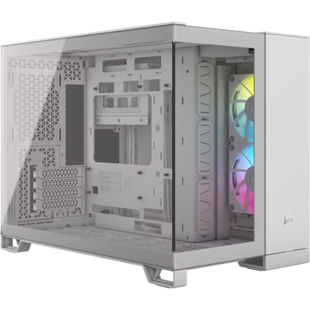 Corsair iCUE LINK 2500X RGB Mid Tower Gaming Case - White 
