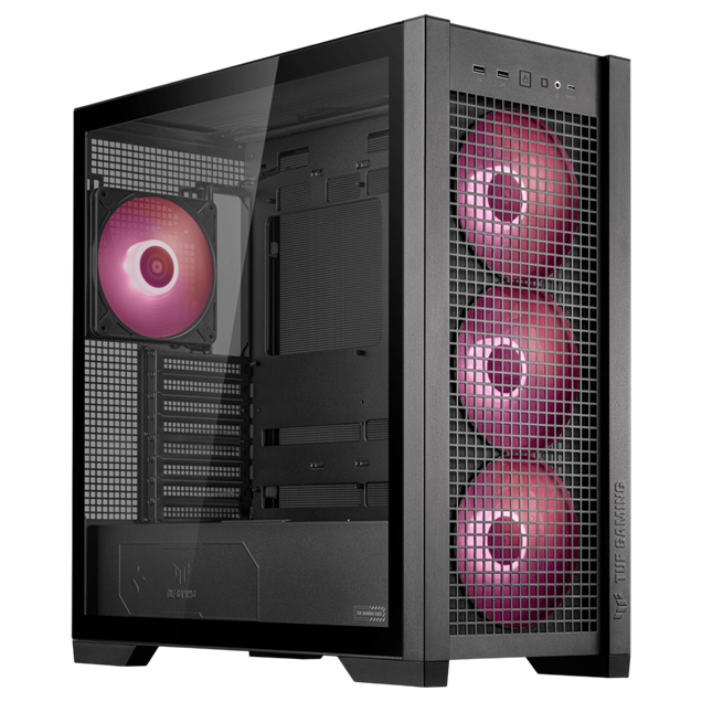 ASUS TUF Gaming GT302 ARGB Mid Tower Gaming Case - Black 