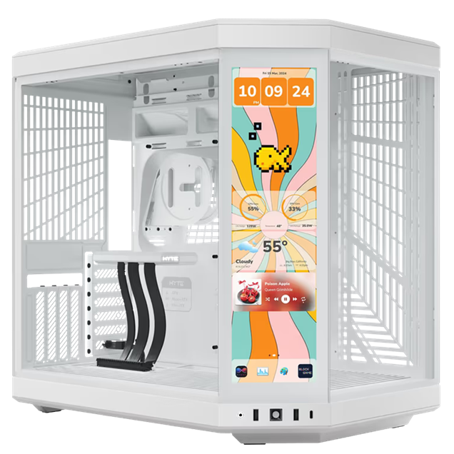 HYTE Y70 Touch Infinite Mid Tower Gaming Case - White 