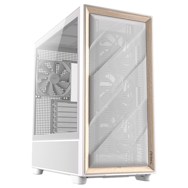 Antec Flux White Mid Tower Case - White 