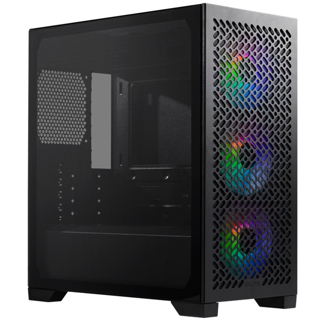 Cooler Master Elite 302 Mid Tower Case - Black 
