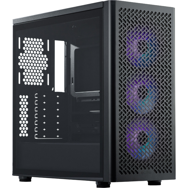 Cooler Master Elite 502 Mid Tower Case - Black 