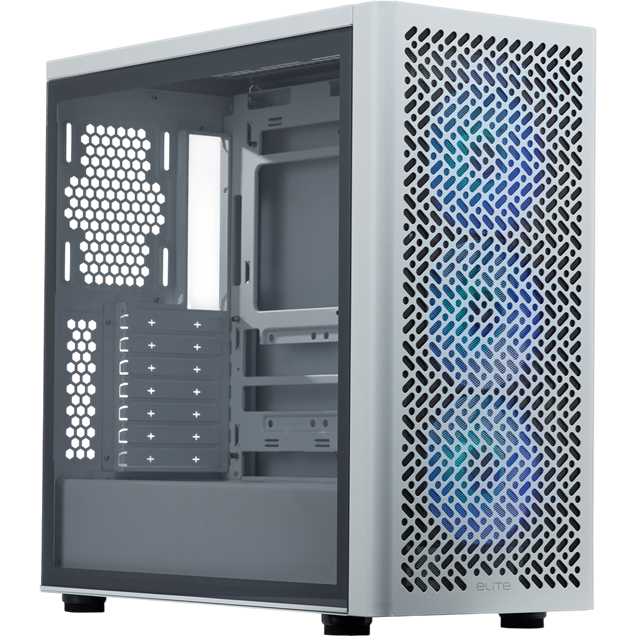 Cooler Master Elite 502 Mid Tower Case - White 