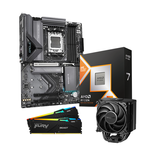 CCL 9850X3D X870 Eagle Pro-Gaming Motherboard Bundle