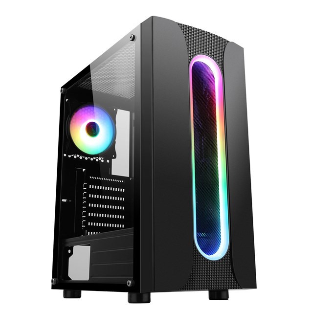 CiT Sauron Mid Tower Gaming Case - Black 