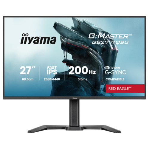 iiyama GB2771QSU-B1 27" Gaming Monitor - IPS, 200Hz, 0.5ms, Speakers, HDMI, DP