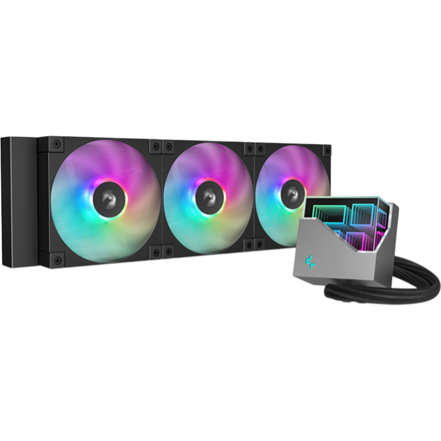 DeepCool LT360 ARGB 360mm Liquid CPU Cooler in Black