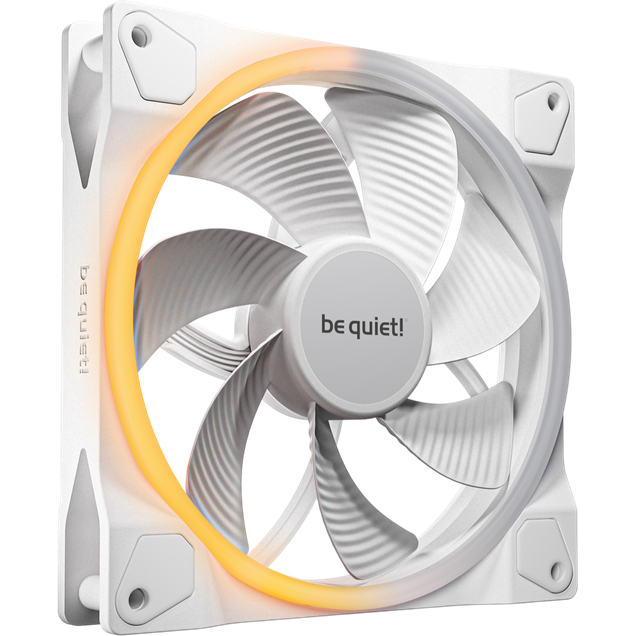 be quiet! Light Wings 140mm PWM Chassis Fan in White with Reverse Blades